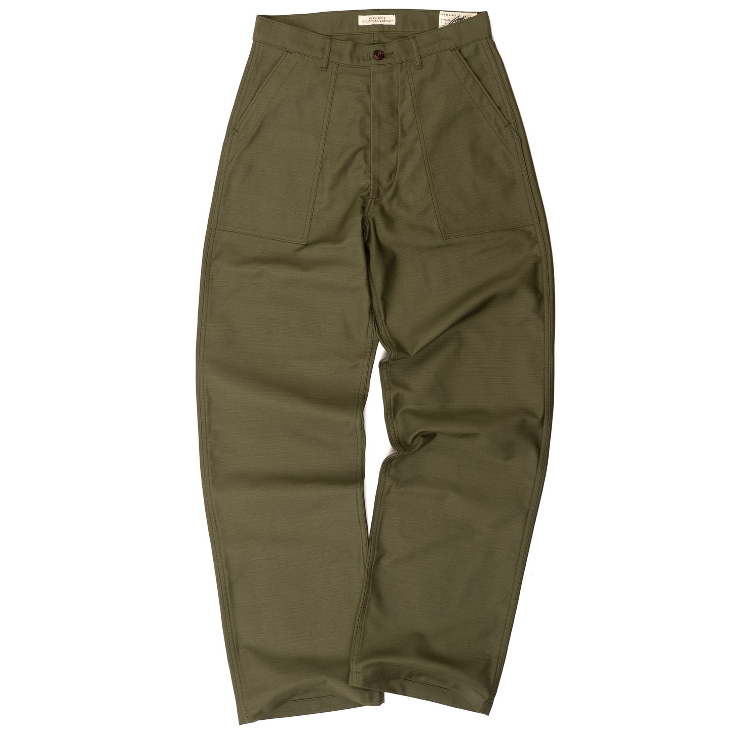 FATIGUES IN OLIVE SATEEN