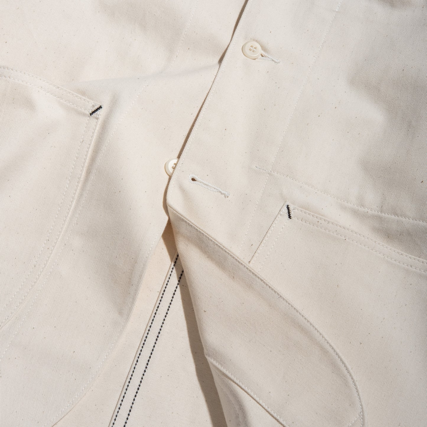 COVERALL IN ECRU TWILL