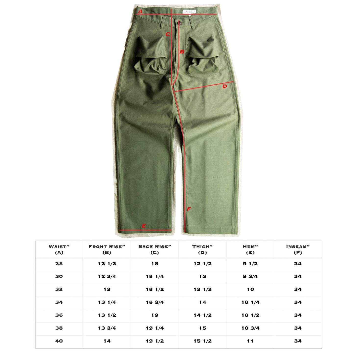 MODIFIED DECK PANT BLACK