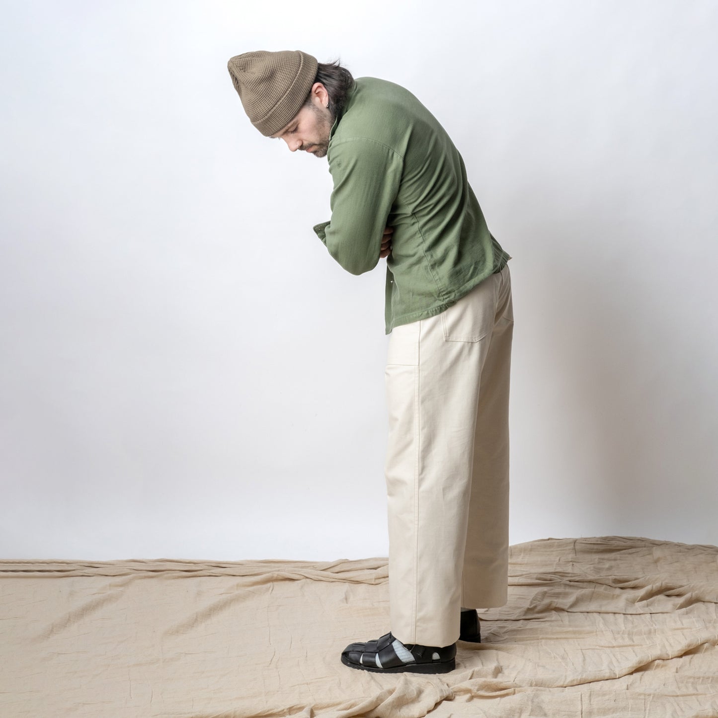 FATIGUES IN ECRU SATEEN