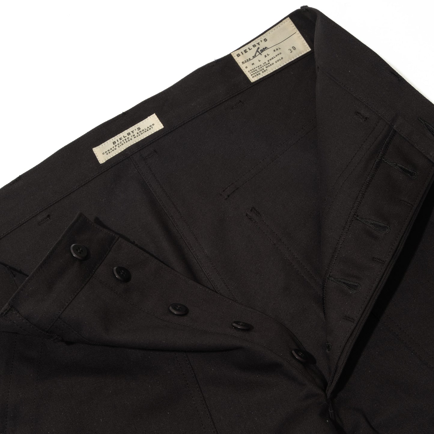 FATIGUES IN INKY BLACK TWILL (PRE-ORDER)