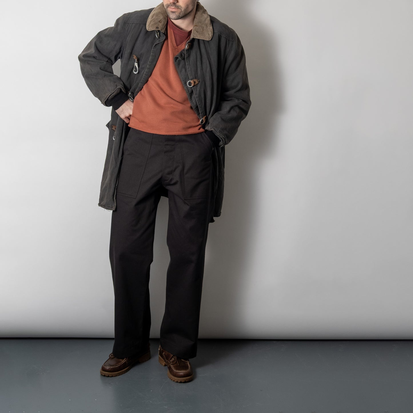 FATIGUES IN INKY BLACK TWILL (PRE-ORDER)