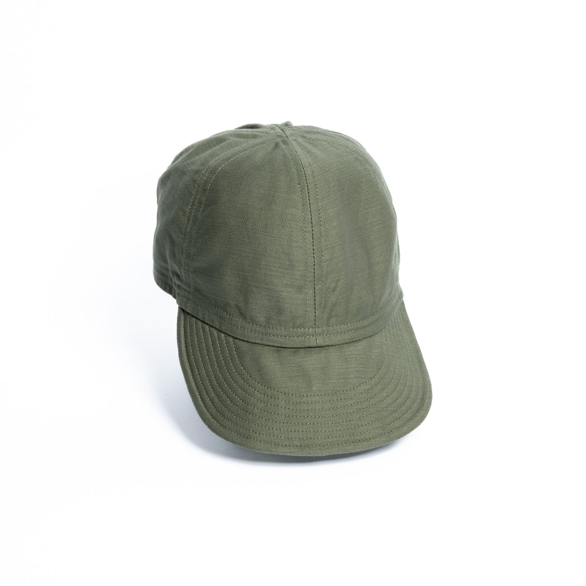 MECHANICS CAP OLIVE SATEEN