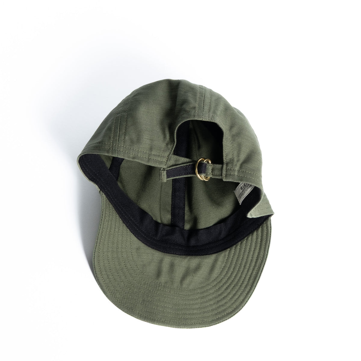 MECHANICS CAP OLIVE SATEEN