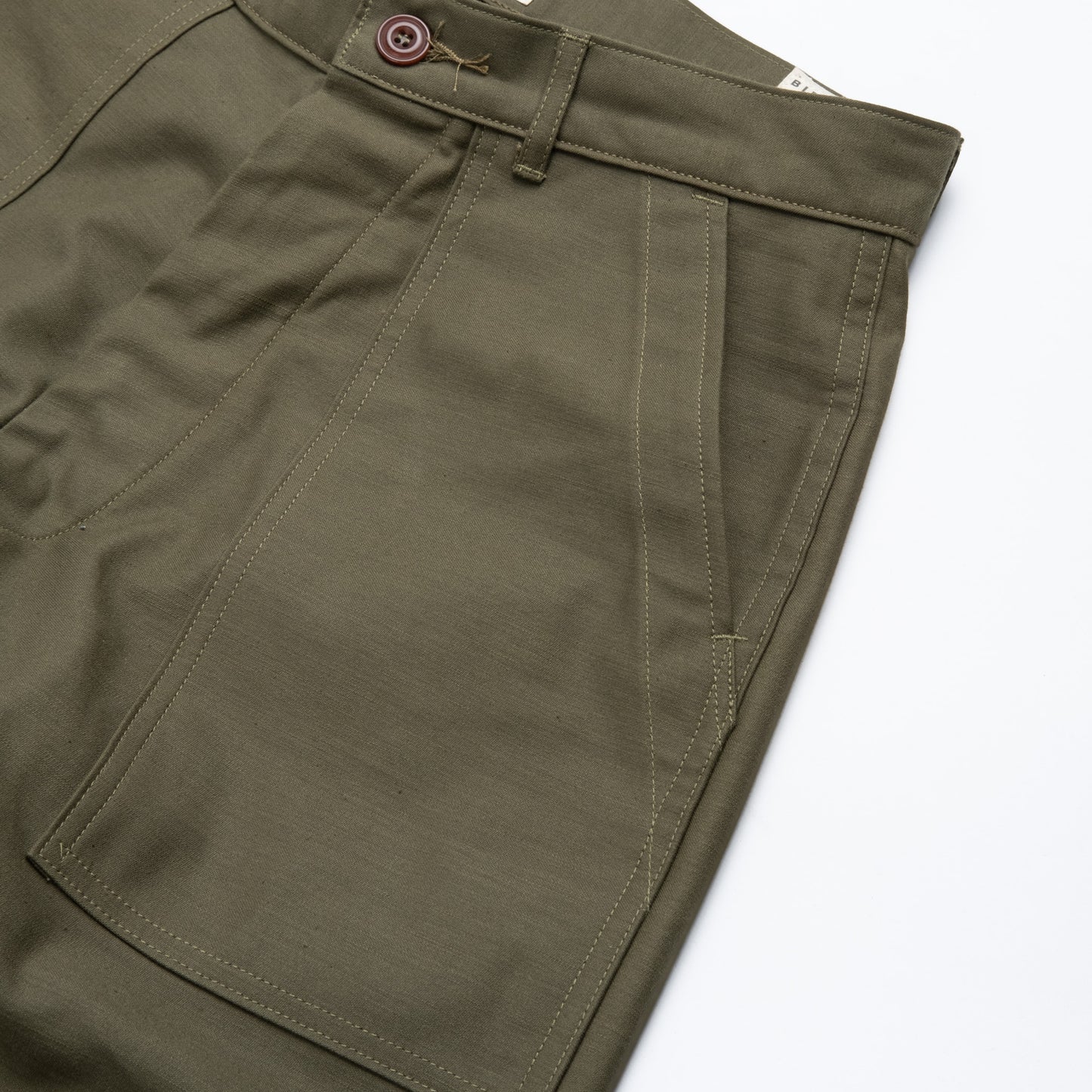 FATIGUES IN OLIVE SATEEN