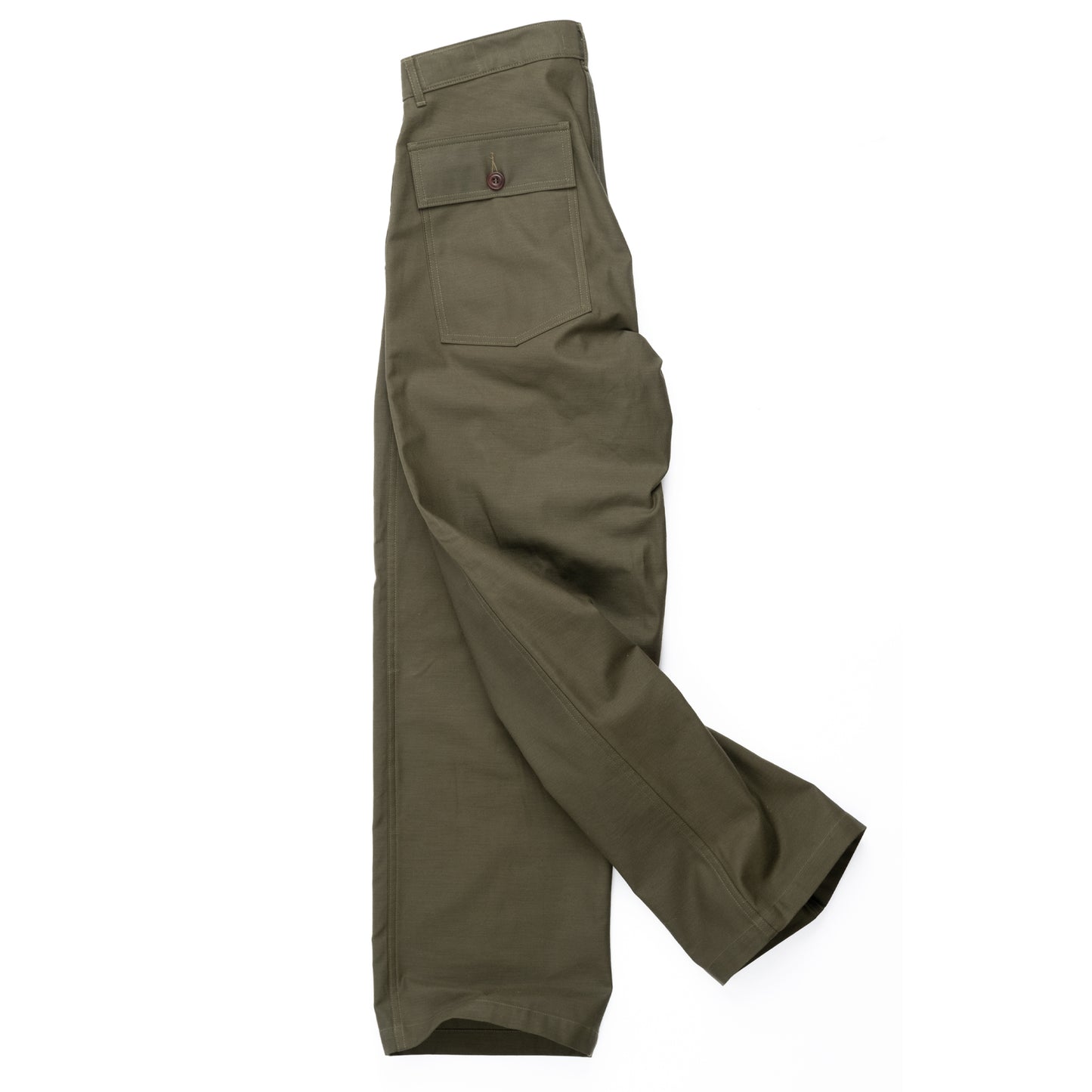 FATIGUES IN OLIVE SATEEN